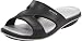 crocs Women's Tone Emma Wedge Sandal,Black/Silver,8 M US