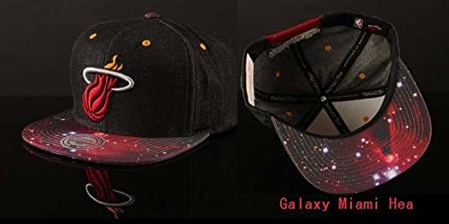 Fashion Miami Heat Galaxy Collection On Field Snapback Cap Hat