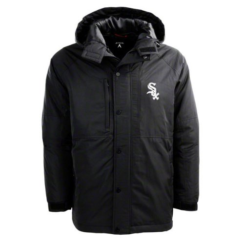 Chicago White Sox Black Trek Full-Zip Hooded Jacket