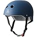 Triple Eight THE Certified Sweatsaver Helmet for Skateboarding, BMX, and Roller Skating, Navy Rubber, Small / Medium