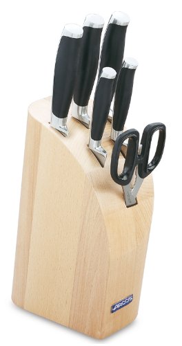 Arcos 7-Piece Kyoto Knife Set With Beechwood Block