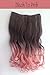 X&Y ANGEL- New Two Tone One Piece Long Curl/curly/wavy Synthetic Thick Hair Extension Clip-on Hairpieces 26 Colors (light green to vanilla)