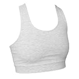 Gray Sports Bra, cotton spandex jersey cotton, imprintable,