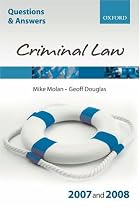 Criminal Law (Blackstone's Law Q&A)