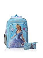 Disney Mochila + Estuche Cinderella (Azul)