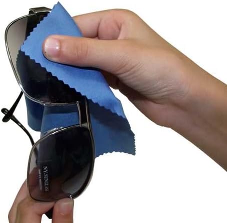 5 Pack - Zappass® Blue Microfiber Lens Cleaning Cloths (6in x 7in) for Cell Phones (Apple iphone 5, iphone 4, 4s, iPhone 3,3s, iPad 1,2,3,4 Samsung Galaxy S4, S3, S2, Samsung Note II GT-N7100, Samsugn Galaxy mini, HTC ONE X,Blackberry Bold Touch, Motorola Droid), LCD TV and Laptop Screens, Camera Lenses, Tablets (iPad, Nexus, Galaxy), Silverware, Glasses, Watches and Other Delicate Surfaces
