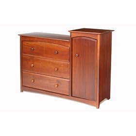 Stork Craft Beatrice Combo Tower Chest in Cognac by Stork Craft