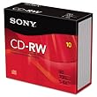 Sony 10CDRW700R//T 4X CD-RW Slim Jewel Case (10-Pack)