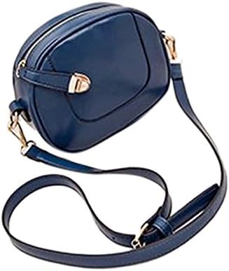 Retro Fashion Women Shoulder Bag PU Leather Messenger Crossbody Mini Handbag Blue