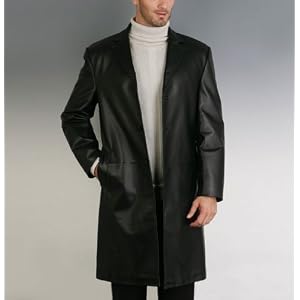BGSD Men's Classic Leather Walking Coat - Regular & Tall