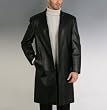 BGSD Men's Classic Leather Walking Coat - Regular & Tall