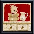 Art Poster Metal Framed Print - Just For Two - Artist: Ambro Zandos- Poster Size: 7 X 7