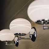 Eurofase 94700-001 Giotto A 1-Light Wall Sconce, Chrome/White