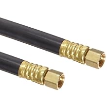 Goodyear EP NR Spray Black Nylon Paint Spray Hose Assembly, Brass NPSM Female Couplings, 750 PSI Maximum Pressure