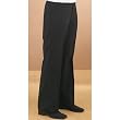 Neil Allyn Black flat front comfort-fit trouser for women