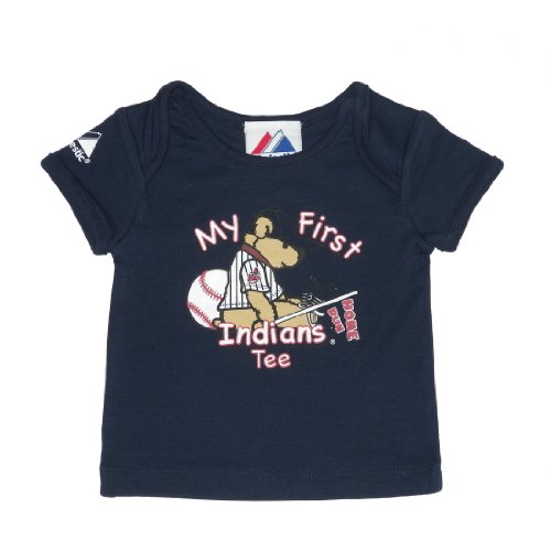 Majestic Infant Baby MLB Cleveland Indians My First Tee T-Shirt (Size: 3-6M)