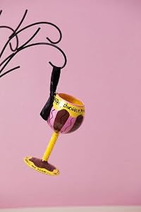Coffee, Chocolate, Men: The Richer the Better! Stemware Glass Christmas Ornament