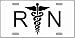 RN Registered Nurse Logo Emblem License Plates