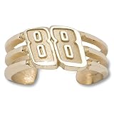 14K Yellow Gold Officially Licensed Dale Earnhardt, Jr. "#88" NASCAR Toe Ring