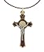 Crucifix Medal of St. Benedict Necklace - 2'' in Height - IMPORTED FROM ITALY