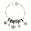 Silver Designer Heart Theme Charm Bracelet Fashion Jewelry