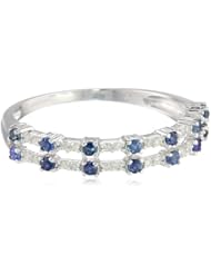 10k White Gold Diamond Double Row Band (3/8cttw, H-I Color, I1 Clarity)