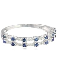 10k White Gold Diamond Double Row Band (3/8cttw, H-I Color, I1 Clarity)