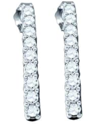 0.53CTW DIAMOND HOOPS EARRING