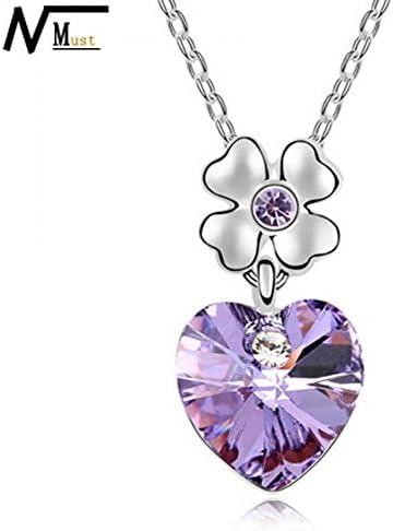 Heart Crystal Necklace Heart Pendant Crystal