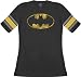 Search : Batman Distressed Logo Black Raglan Hockey Juniors T-Shirt Tee