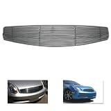 03-06 INFINITI G35 COUPE UPPER FRONT HOOD GRILLE CHROME