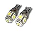 TuningPros LEDBL-T10-WS5 Backup Reverse LED Light Bulbs T10 Wedge, 5 SMD LED White 2-pc Set