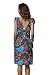 Jinhuanshow Women's Spring Summer Casual Low-cut V-neck Prints Sundresses(Small, Meiblue-fba)