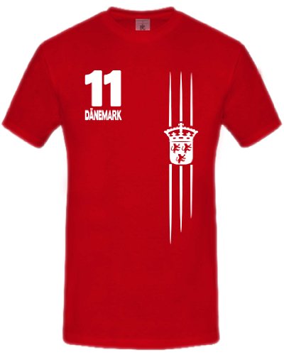FRAUEN FUSSBALL EM 2013 – DÄNEMARK FANSHIRT 3219(K-R) Gr. 134/146