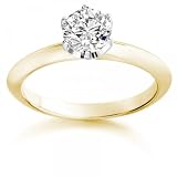 3.10 Carat D/IF Round Brilliant Certified Diamond Solitaire Engagement Ring in 18k Yellow Gold