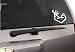 Browning Doe Buck Heart Hunting Vinyl Wall Art Decal - White