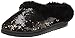 Dearfoams Women's Sequin Velour Flat