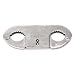 HWC Police Quality NICKEL Plated Steel Thumb Cuffs, DOUBLE locking with 2 Universal K...