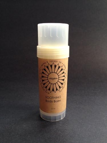 SOOTHING BODY BALM with Organic Free Trade Shea Butter, Mango Butter, Hemp Seed & Jojoba Oils (Vegan + Chemical-Free!)