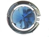 Blue Foldable Purse Hanger (Blue/Silver)