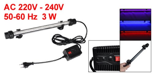 Como Multicolor Light 3W 92 LEDs Aquarium Decorative Lighting Lamp w Adapter