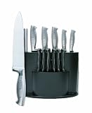 Cook N Home 7-Piece Forged Stainless Handle Knife Set with Block