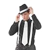20er Jahre Mafia Hosentr�ger wei� weiss Kost�m Fasching wei�e Hosen Tr�ger