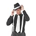 20er Jahre Mafia Hosentr�ger wei� weiss Kost�m Fasching wei�e Hosen Tr�ger