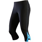 PearlIzumiWomen'sAuroraSpliceKnicker(Black/PacificaBlue,Small)