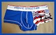 Private Structure American Rockstar Boxer Brief (Blue)