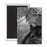 The rain begins to fall, scene from 'The.. - 3x2 inch Fridge Magnet - large magnetic button - Magnet