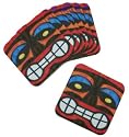 Eight (8) Tiki Head Drink coasters