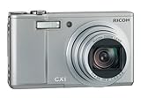 Ricoh CX 1 Digitalkamera (9 Megapixel, 7-fach opt. Zoom, 7,6 cm (3 Zoll) Display, Bildstabilisator) silber