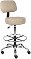 Boss B16245-BG Caressoft Medical/Drafting Stool with Back Cushion